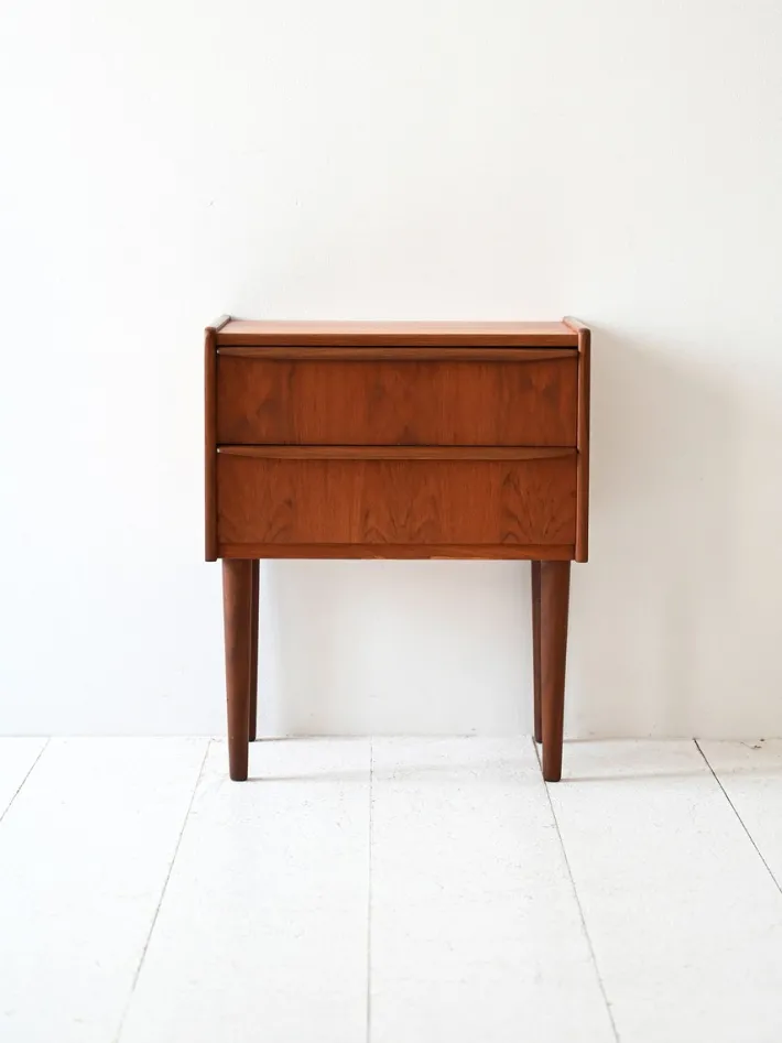 Pamono Vintage Danish Teak Bedside Table, 1960s New