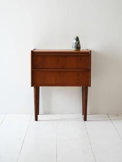 Pamono Vintage Danish Teak Bedside Table, 1960s New