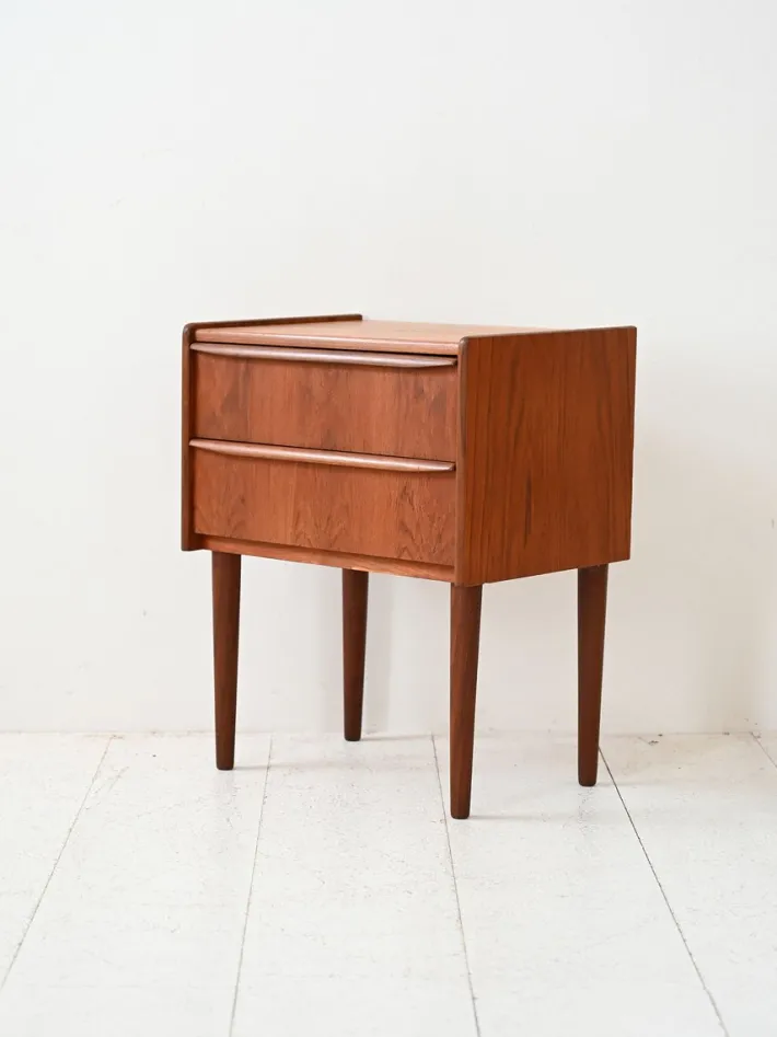 Pamono Vintage Danish Teak Bedside Table, 1960s New