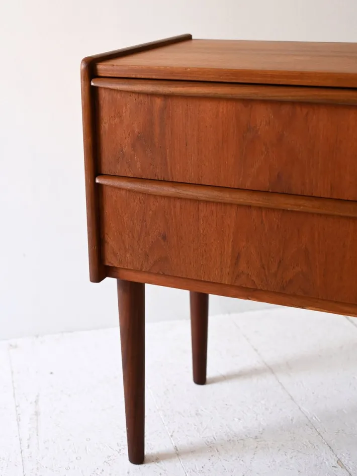 Pamono Vintage Danish Teak Bedside Table, 1960s New