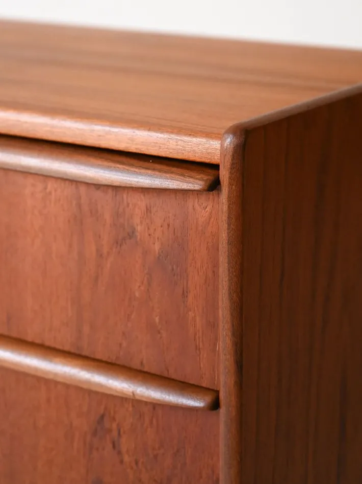 Pamono Vintage Danish Teak Bedside Table, 1960s New