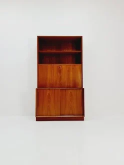 Pamono Vintage Danish Teak Bookshelf with Desk by Svend Aage Rasmusen, 1960s New