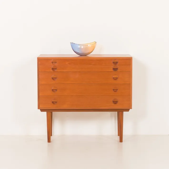 Pamono Vintage Danish Teak Chest of Drawers by Rud Thygesen and Johnny Sørensen for HG Furniture, 1960s