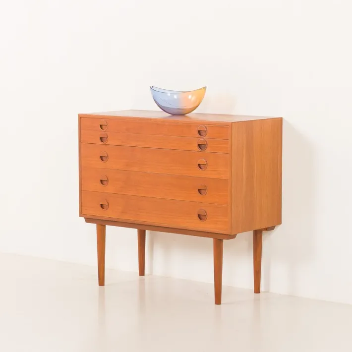 Pamono Vintage Danish Teak Chest of Drawers by Rud Thygesen and Johnny Sørensen for HG Furniture, 1960s