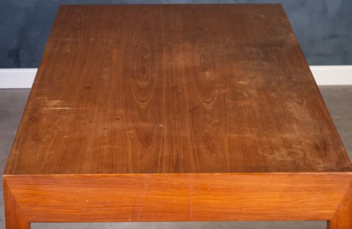 Pamono Vintage Danish Teak Desk by Severin Hansen for Haslev Møbelfabrik, 1950s