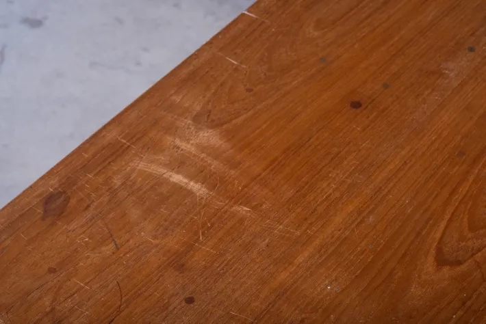 Pamono Vintage Danish Teak Desk by Severin Hansen for Haslev Møbelfabrik, 1950s