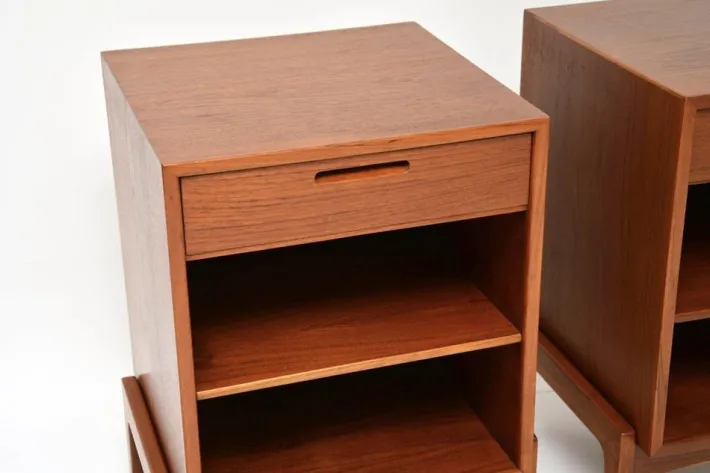 Pamono Vintage Danish Teak Nightstands by Ib Kofod Larsen, 1960, Set of 2 Best