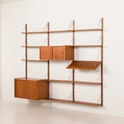Pamono Vintage Danish Teak Wall Unit from PS System, 1960s Online