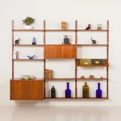 Pamono Vintage Danish Teak Wall Unit from PS System, 1960s Online