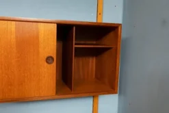 Pamono Vintage Danish Two-Bay Wall System Bookcase in Teak by Poul Cadovius Hot