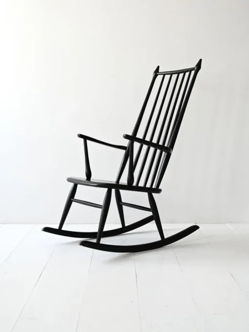 Pamono Vintage Danish Windsor Style Rocking Chair, 1950s Hot