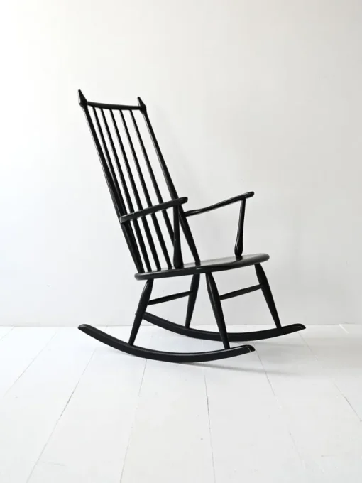 Pamono Vintage Danish Windsor Style Rocking Chair, 1950s Hot