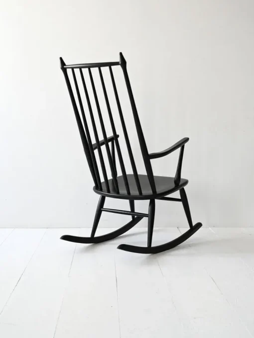 Pamono Vintage Danish Windsor Style Rocking Chair, 1950s Hot