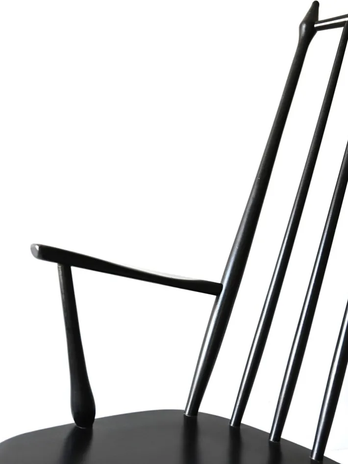 Pamono Vintage Danish Windsor Style Rocking Chair, 1950s Hot