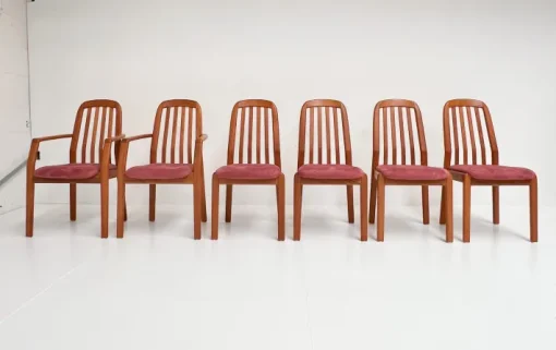 Pamono Vintage Danish Wooden Chairs from Dyrlund, 1960s, Set of 6 Clearance