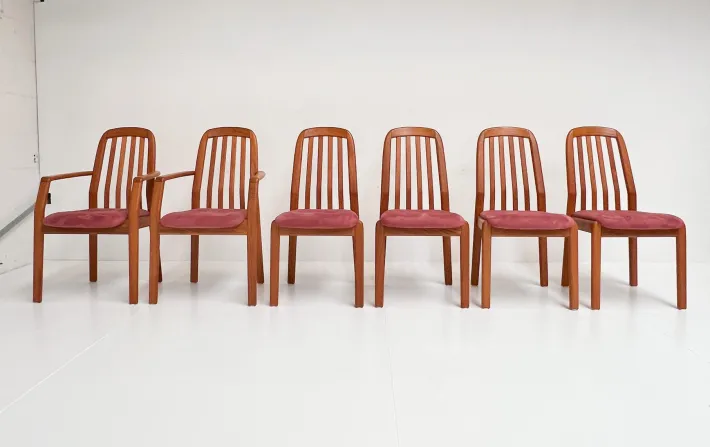 Pamono Vintage Danish Wooden Chairs from Dyrlund, 1960s, Set of 6 Clearance