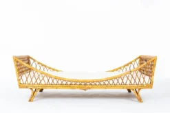 Pamono Vintage Daybed in Rattan, 1950 Outlet