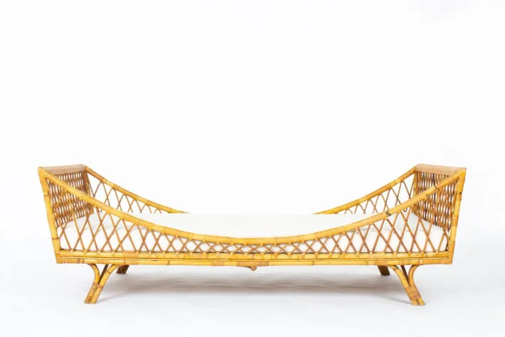 Pamono Vintage Daybed in Rattan, 1950 Outlet
