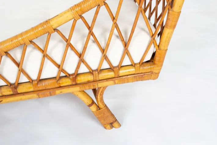Pamono Vintage Daybed in Rattan, 1950 Outlet