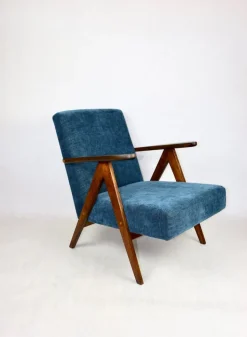 Pamono Vintage Denim Blue Armchair, 1970s Sale