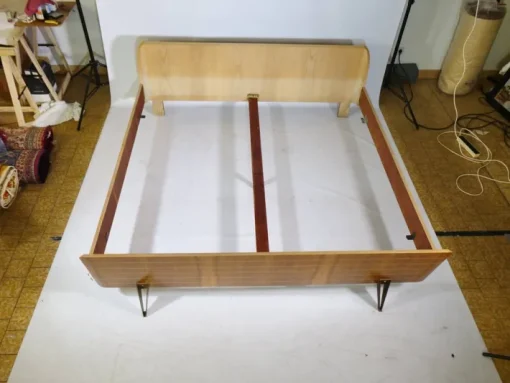 Pamono Vintage Design Double Bed, 1960s New