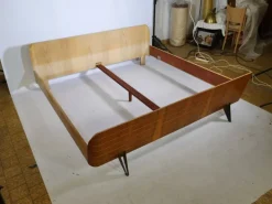 Pamono Vintage Design Double Bed, 1960s New