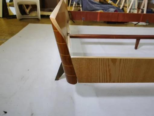 Pamono Vintage Design Double Bed, 1960s New