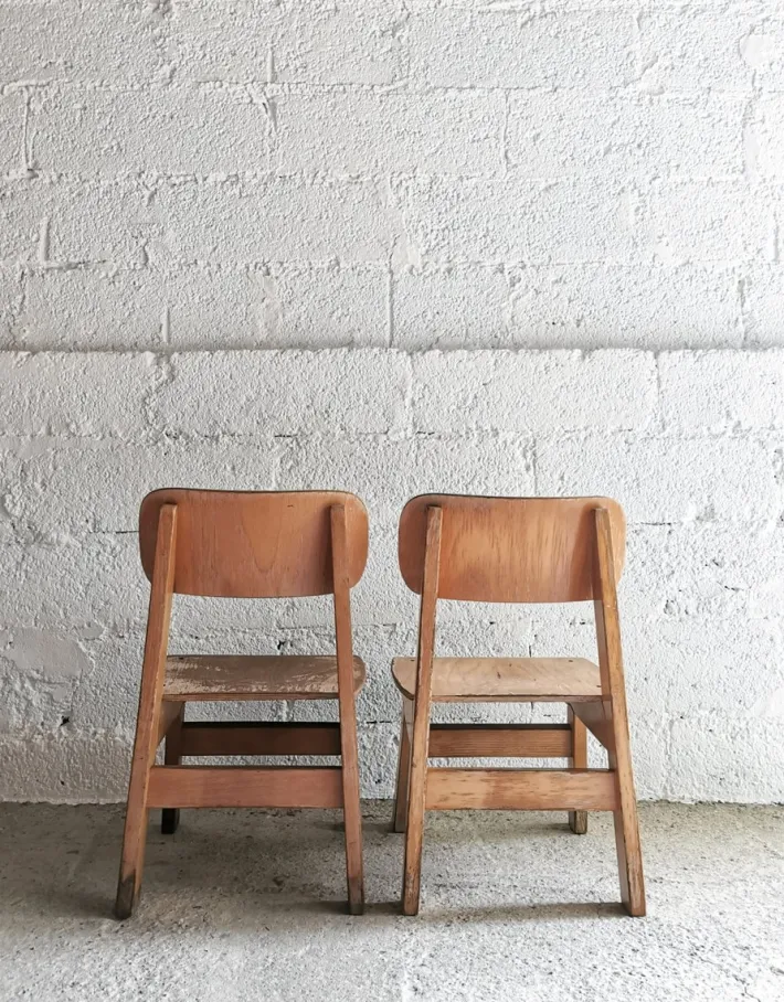 Pamono Vintage Design School Chairs by Eibe for Children, Germany, 1960s, Set of 2 Hot
