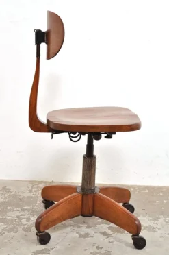 Pamono Vintage Desk Chair on Wheels by Albert Stoll for Stoll Giroflex, 1930s Clearance