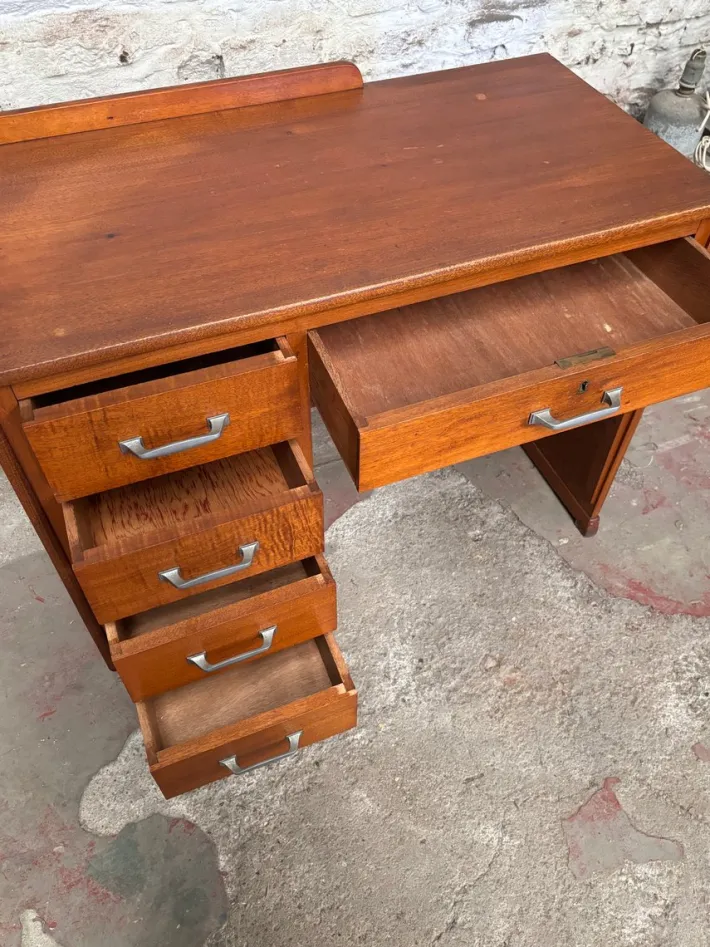 Pamono Vintage Desk in Wood & Metal Clearance
