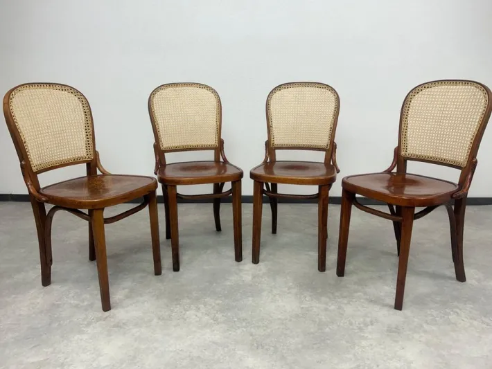 Pamono Vintage Dining Chairs from Thonet, 1920s, Set of 4