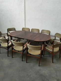 Pamono Vintage Dining Set by Erik Buck, Set of 11 Online