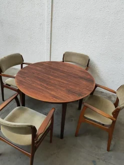 Pamono Vintage Dining Set by Erik Buck, Set of 11 Online