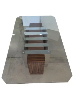 Pamono Vintage Dining Table in Glass, 1970s Discount