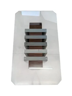 Pamono Vintage Dining Table in Glass, 1970s Discount