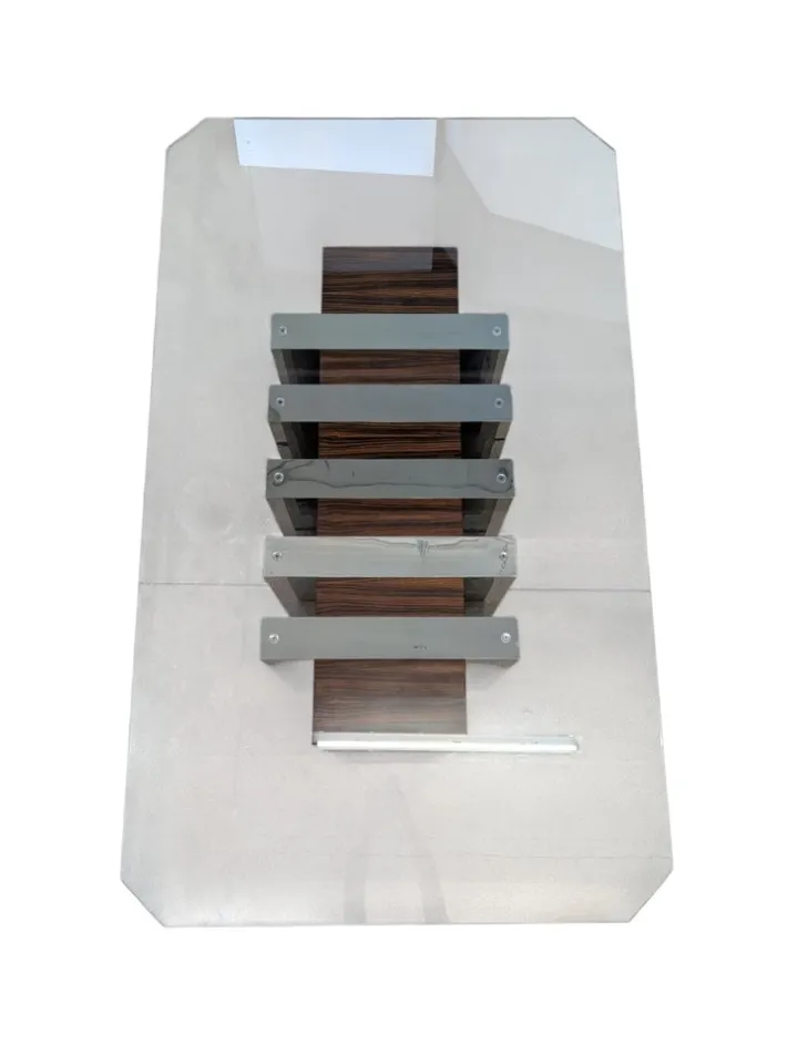 Pamono Vintage Dining Table in Glass, 1970s Discount