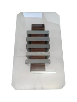 Pamono Vintage Dining Table in Glass, 1970s Discount