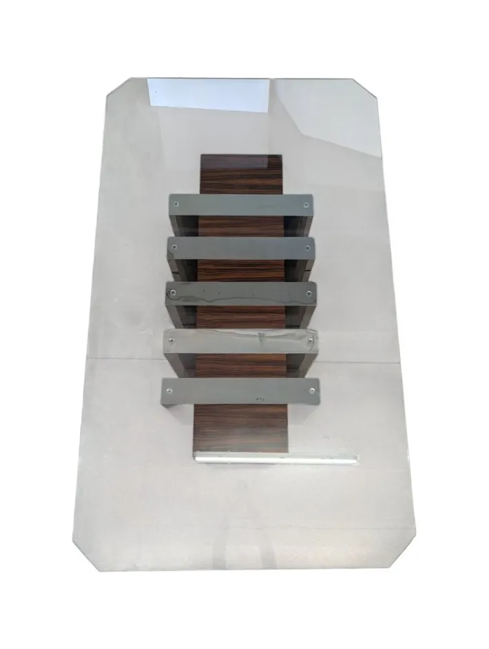 Pamono Vintage Dining Table in Glass, 1970s Discount