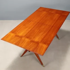 Pamono Vintage Dining Table in Mahogany Veneer, Italy, 1960s Clearance