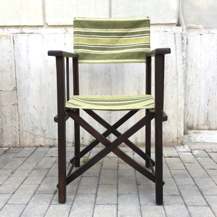 Pamono Vintage Directors Chair with New Coating, Italy, 1950s