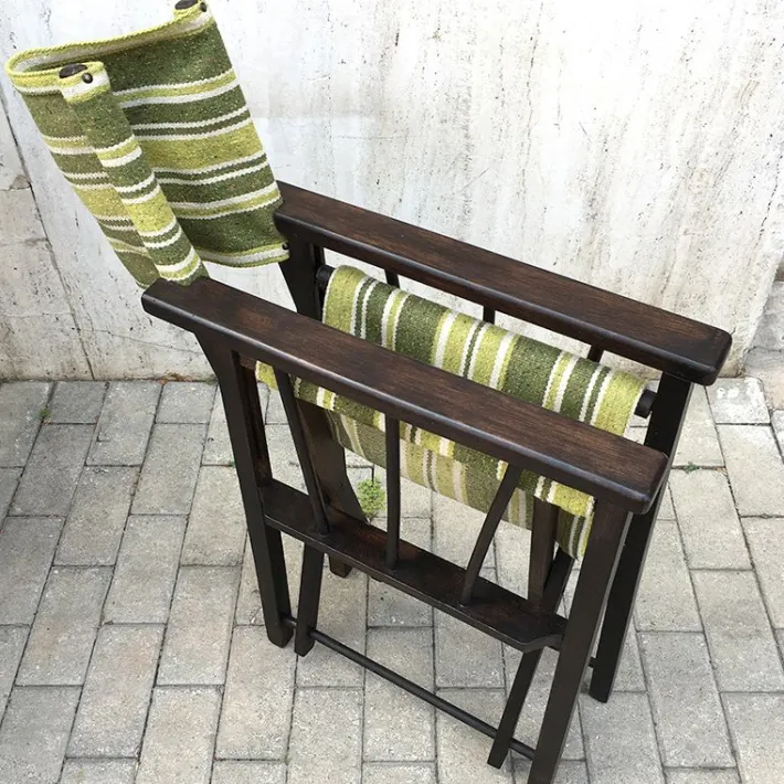 Pamono Vintage Directors Chair with New Coating, Italy, 1950s