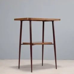 Pamono Vintage Double Top Coffee Table in Wood, Italy, 1960s Online