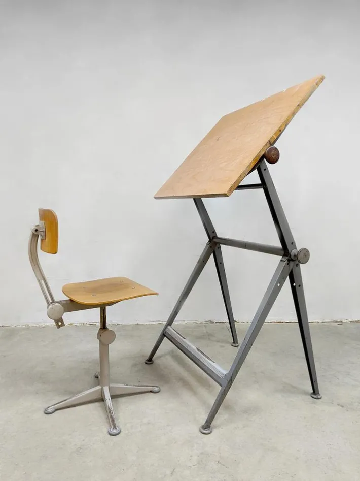 Pamono Vintage Drawing Table by Friso Kramer for Ahrend De Cirkel, 1950s Best