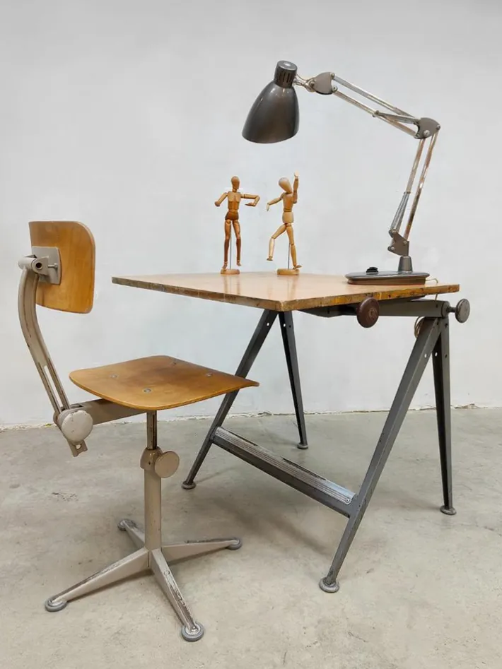 Pamono Vintage Drawing Table by Friso Kramer for Ahrend De Cirkel, 1950s Best