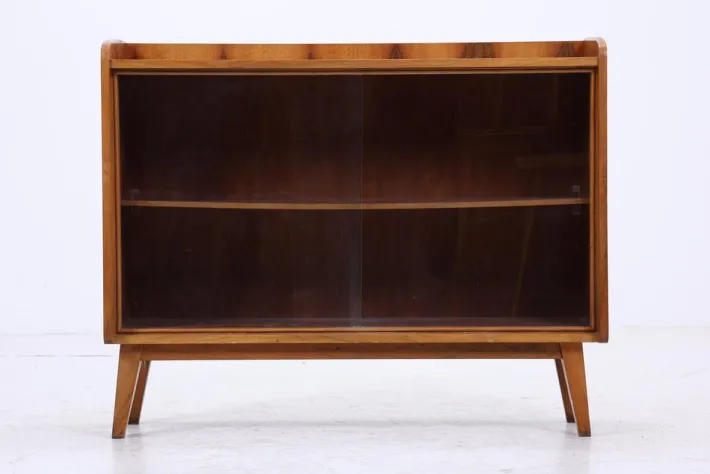Pamono Vintage Dresser with Glass Doors, 1960s Clearance