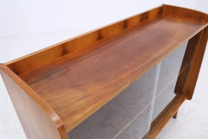 Pamono Vintage Dresser with Glass Doors, 1960s Clearance