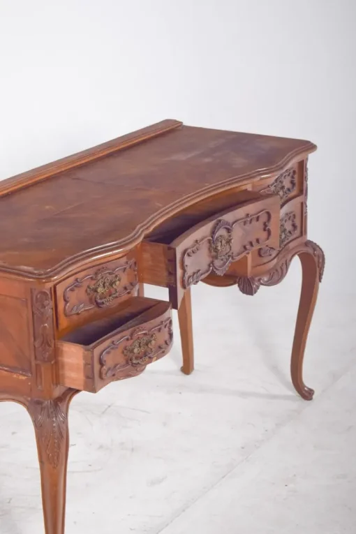 Pamono Vintage Dressing Table in Carved Wood, 1920s New