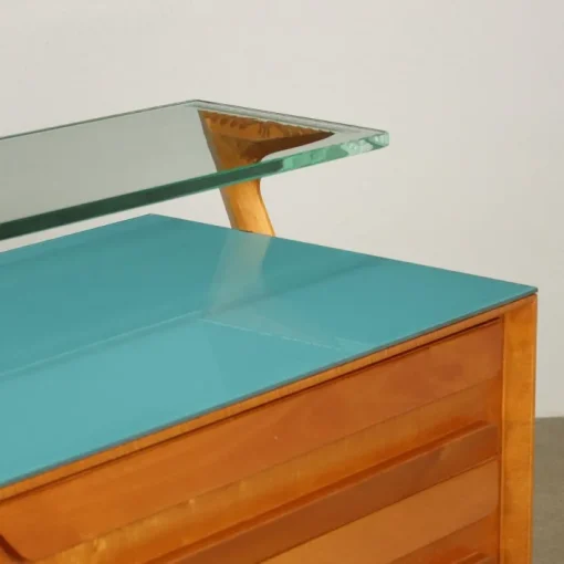 Pamono Vintage Dressing with Vanity Table Maple and Glass, 1950s Outlet