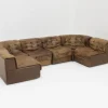 Pamono Vintage DS 11 Modular Sofa in Brown Patchwork Leather from de Sede, 1970s, Set of 6 Sale