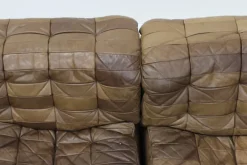 Pamono Vintage DS 11 Modular Sofa in Brown Patchwork Leather from de Sede, 1970s, Set of 6 Sale